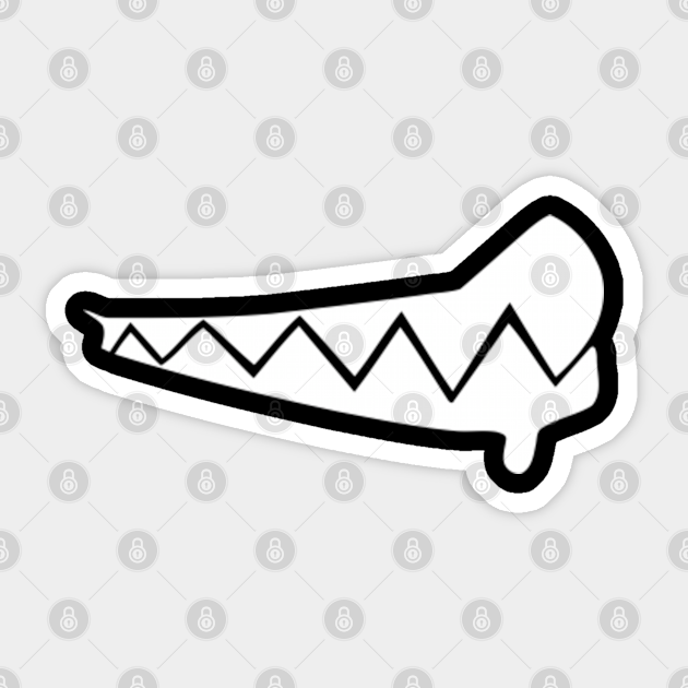 Cute Teeth Kawaii Anime Face Mouth Black Kawaii Sticker TeePublic